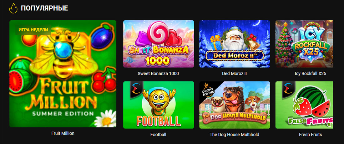 Популярные игровые автоматы в казино. 